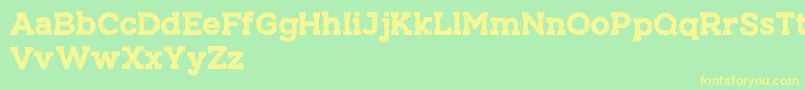 ARIZON Font – Yellow Fonts on Green Background