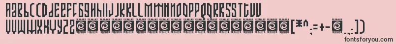 ARJUNKA Free Font – Black Fonts on Pink Background