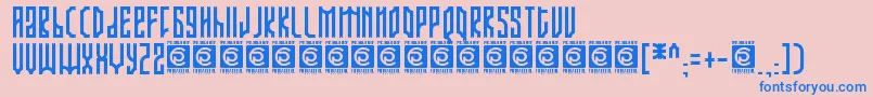 ARJUNKA Free Font – Blue Fonts on Pink Background