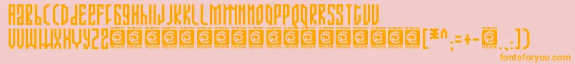 ARJUNKA Free Font – Orange Fonts on Pink Background