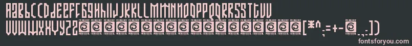 ARJUNKA Free Font – Pink Fonts on Black Background