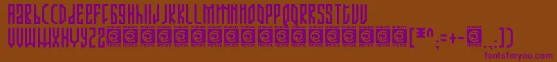ARJUNKA Free Font – Purple Fonts on Brown Background