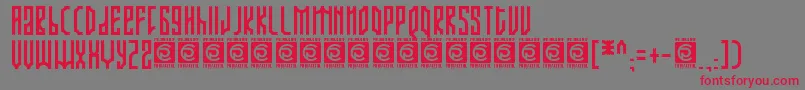 ARJUNKA Free Font – Red Fonts on Gray Background