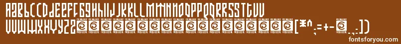 ARJUNKA Free Font – White Fonts on Brown Background