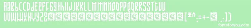 ARJUNKA Free Font – White Fonts on Green Background
