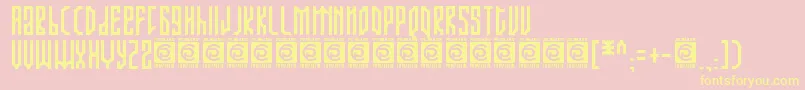 ARJUNKA Free Font – Yellow Fonts on Pink Background