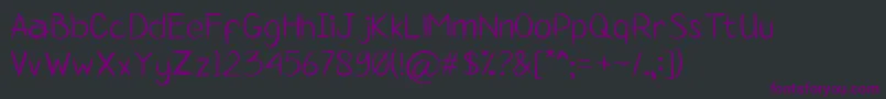 Arjuno Font – Purple Fonts on Black Background