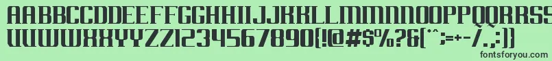 Arkansas Font – Black Fonts on Green Background
