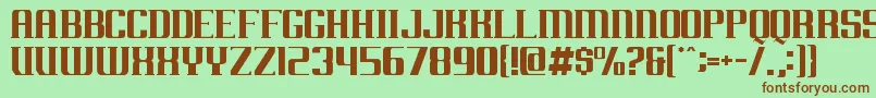 Arkansas Font – Brown Fonts on Green Background