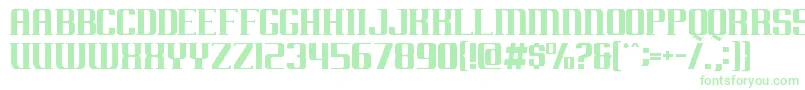 Arkansas Font – Green Fonts on White Background