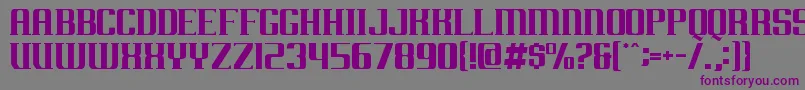 Arkansas Font – Purple Fonts on Gray Background