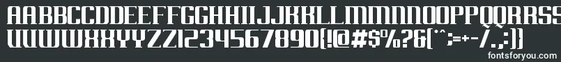 Arkansas Font – White Fonts on Black Background