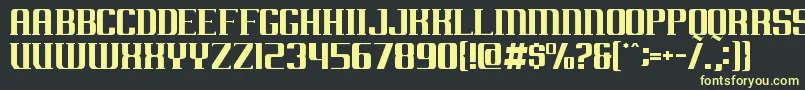 Arkansas Font – Yellow Fonts on Black Background