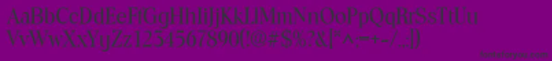 Police ToledoRegular – polices noires sur fond violet