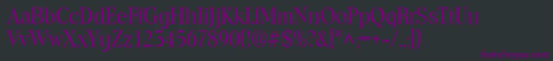 ToledoRegular Font – Purple Fonts on Black Background