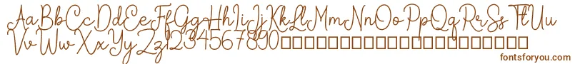 Шрифт Arkina – коричневые шрифты на белом фоне