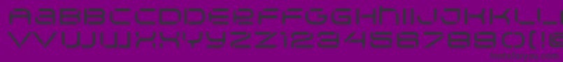 Arkitech Medium Stencil-fontti – mustat fontit violetilla taustalla