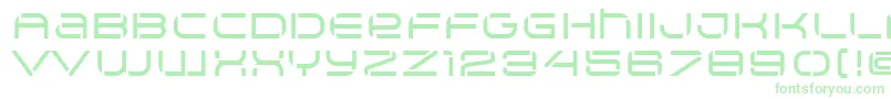 Arkitech Medium Stencil Font – Green Fonts on White Background