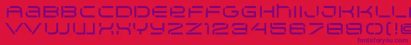 Arkitech Medium Stencil Font – Purple Fonts on Red Background