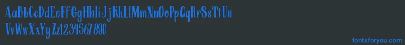 ARKMishaDemo Regular Font – Blue Fonts on Black Background