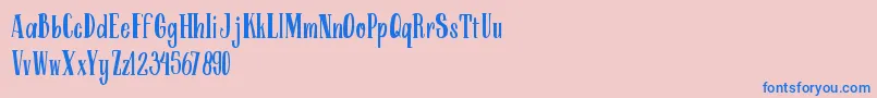 ARKMishaDemo Regular Font – Blue Fonts on Pink Background