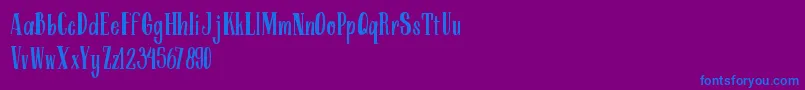 ARKMishaDemo Regular Font – Blue Fonts on Purple Background