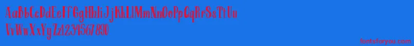 ARKMishaDemo Regular Font – Red Fonts on Blue Background