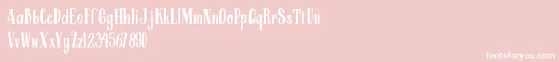 ARKMishaDemo Regular Font – White Fonts on Pink Background