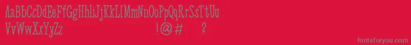 fuente Arktivity – Fuentes Grises Sobre Fondo Rojo