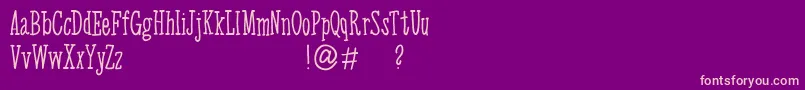 Arktivity Font – Pink Fonts on Purple Background