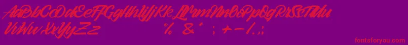 Más sobre la fuente Arlen Script Demo fuente Arlen Script Demo – Fuentes Rojas Sobre Fondo Morado