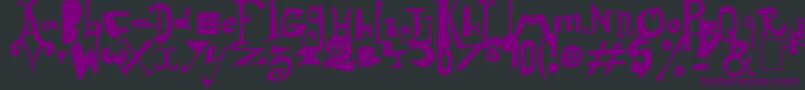 Arlequin Font – Purple Fonts on Black Background