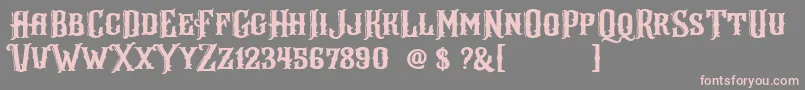 Arlington DEMO Font – Pink Fonts on Gray Background