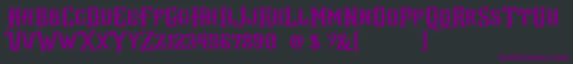 フォントArlington DEMO – 黒い背景に紫のフォント