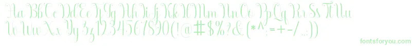 Armadilla Font – Green Fonts on White Background
