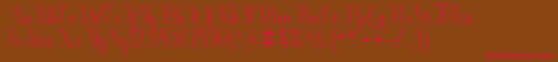 Armadilla Font – Red Fonts on Brown Background