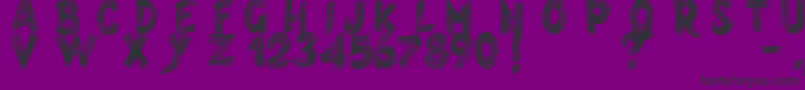 Armagedon Font – Black Fonts on Purple Background