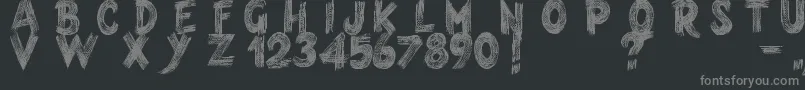 Шрифт Armagedon – серые шрифты на чёрном фоне