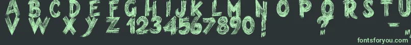 Armagedon Font – Green Fonts on Black Background