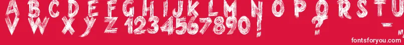 Armagedon Font – White Fonts on Red Background