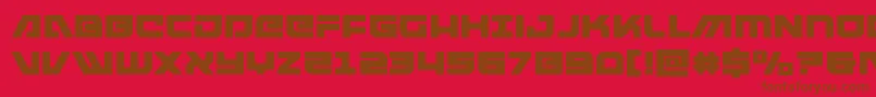 armedlightning Font – Brown Fonts on Red Background