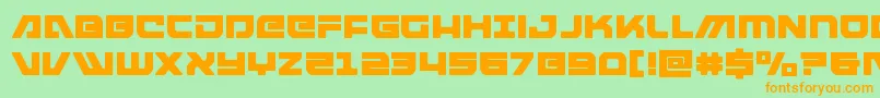 armedlightning Font – Orange Fonts on Green Background