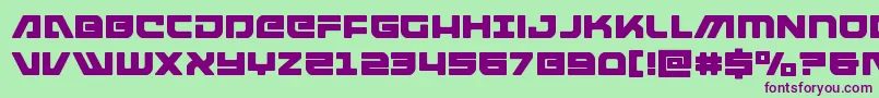 armedlightning Font – Purple Fonts on Green Background