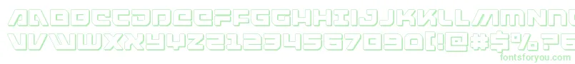 armedlightning3d Font – Green Fonts on White Background