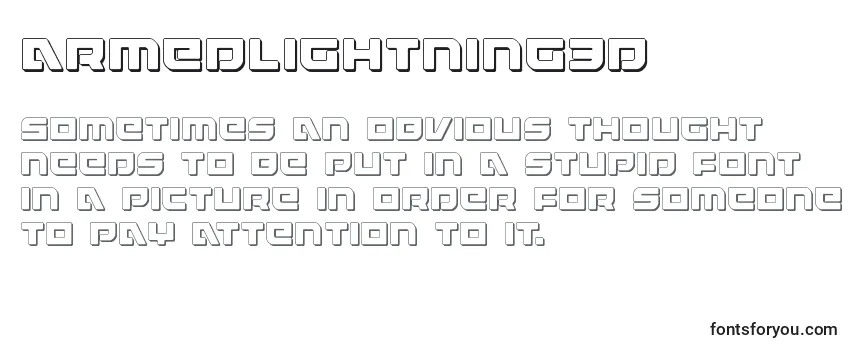 Шрифт Armedlightning3d (119959)