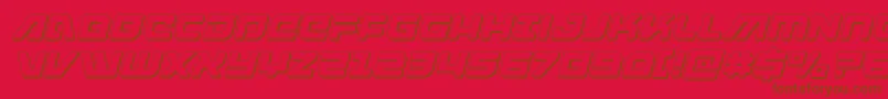 armedlightning3dital Font – Brown Fonts on Red Background