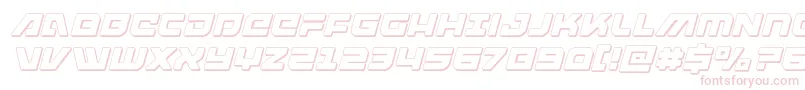 armedlightning3dital Font – Pink Fonts on White Background