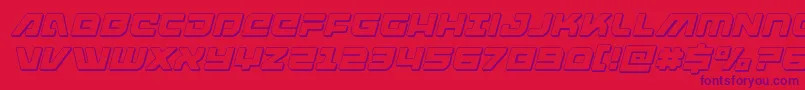 fuente armedlightning3dital – Fuentes Moradas Sobre Fondo Rojo