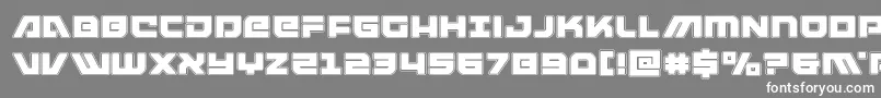 armedlightningacad Font – White Fonts on Gray Background