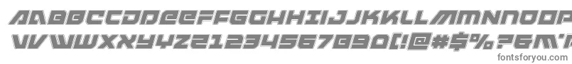 フォントarmedlightningacadital – 灰色のフォント